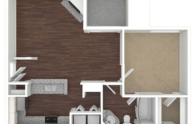 1 bed, 1 bath, 752 sqft, $1,934