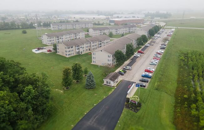 Greenery  view at Martin Estates Apartments, Shelbyville, Indiana