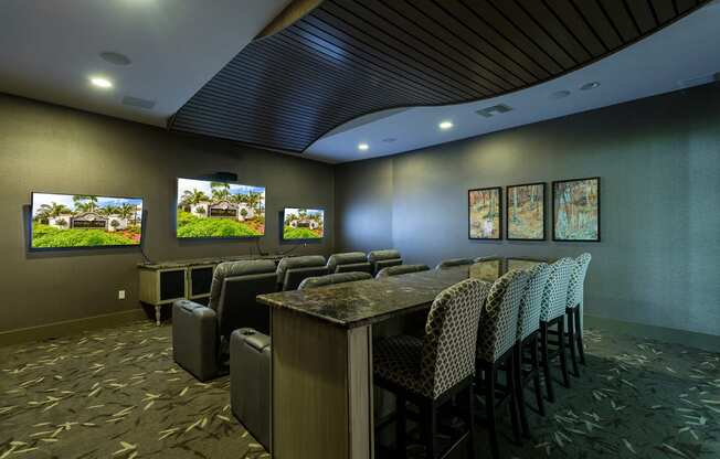 Theater Room at Orchid Run Apartments, Florida, 34105