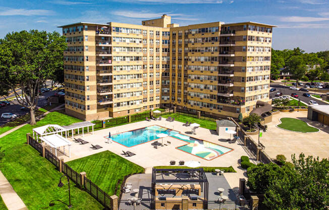 Pool and Outdoor Grilling Station at Parkview Towers, Collingswood, NJ, 08107