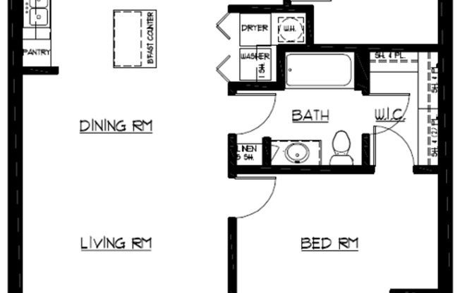 1 bed, 1 bath, 880 sqft, $1,610, Unit 1460-207