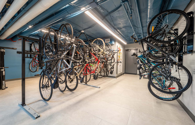 Bike storage with repair station at 1500 Arlington, Arlington, VA