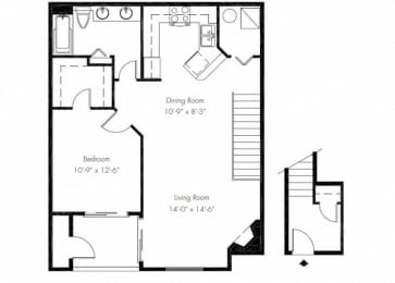 1 bed, 1 bath, 780 sqft, $1,744