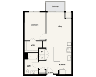 1 bed, 1 bath, 767 sqft, $1,808