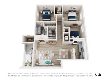 3 beds, 2 baths, 1,221 sqft, $2,415