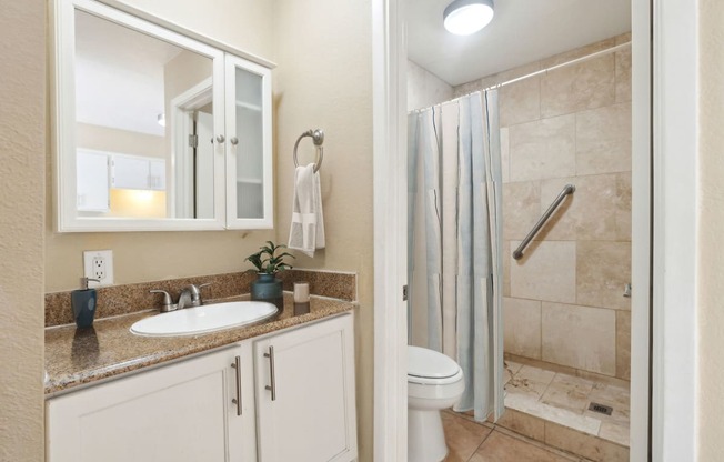 Bathroom at SunVilla Apartments in Mesa Arizona