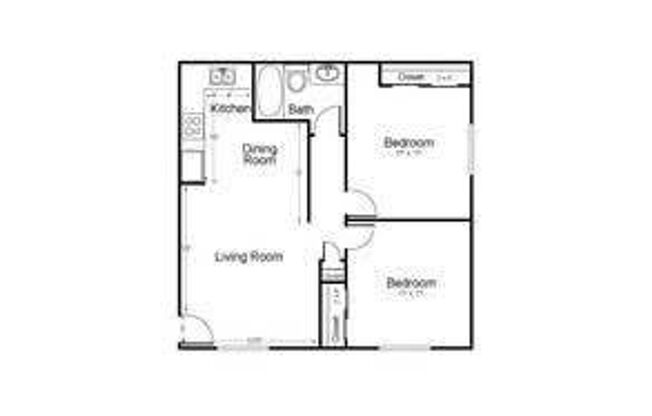 2 beds, 1 bath, 720 sqft, $1,095, Unit 7-1061