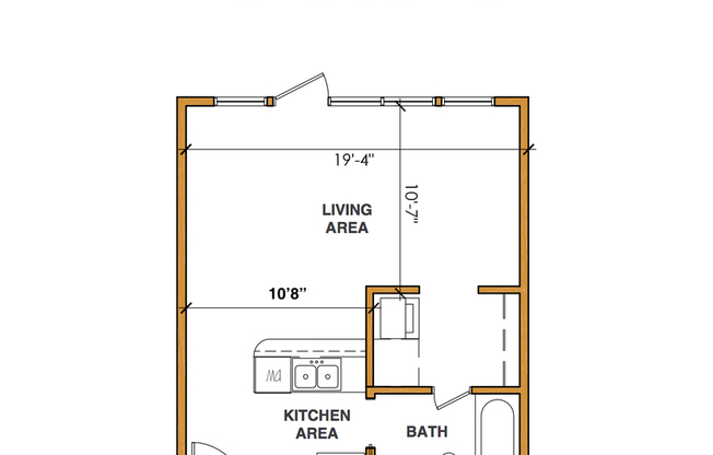 Studio, 1 bath, 412 sqft, $1,195, Unit APT 215
