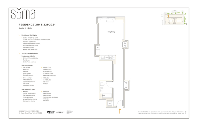 Studio, 1 bath, $4,185, Unit 219