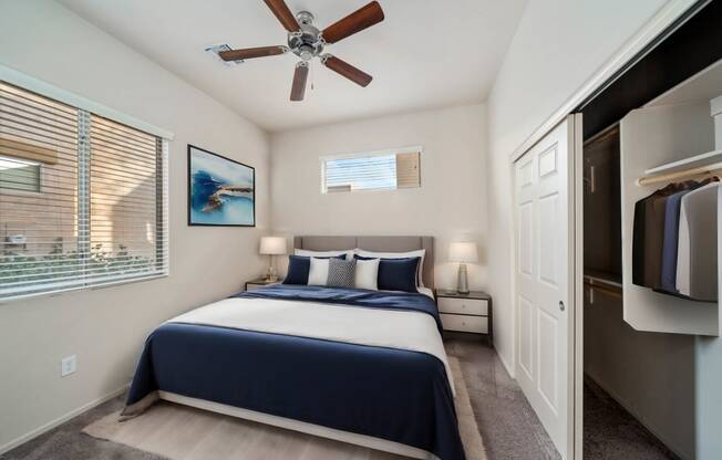 Bedroom with Closet at Avilla Preserve Apartment Homes in Tucson Arizona