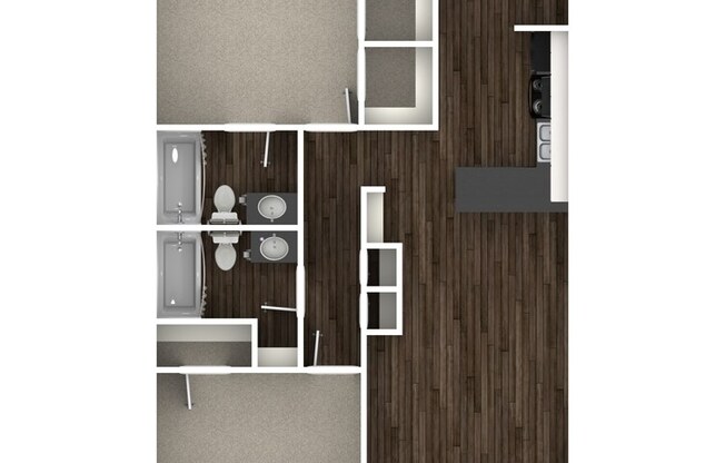 2 beds, 2 baths, 1,010 sqft, $1,185