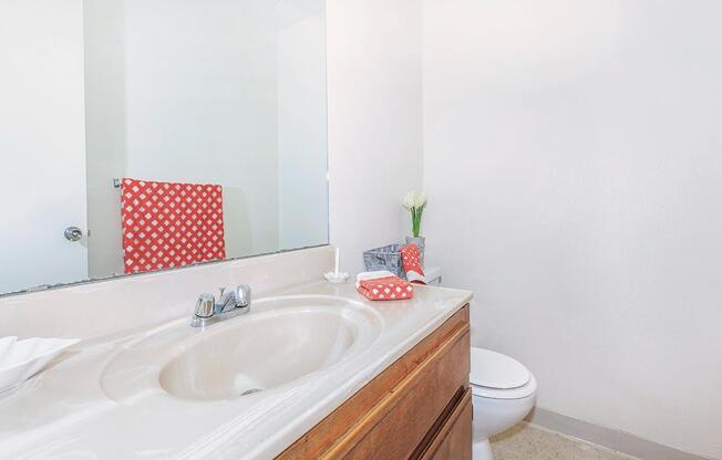 Our bathrooms are very spacious at Camelot Square