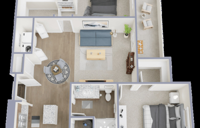 2 beds, 2 baths, 1,070 sqft, $1,650