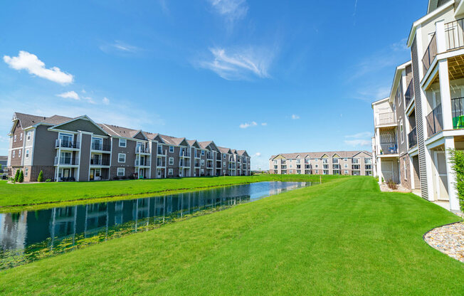 Pond With Lush Natural Surroundings at The Reserve at Destination Pointe, Iowa