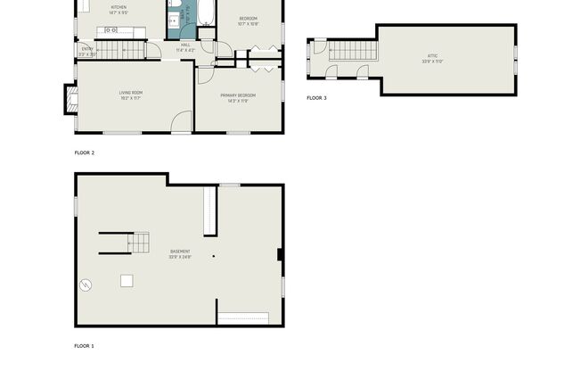 3 beds, 1 bath, $1,475