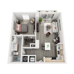 1 bed, 1 bath, 752 sqft, $2,735