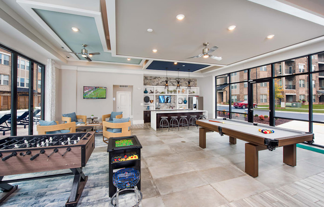 Clubhouse With Billiards Table at Residence at Riverwatch, Agusta, Georgia