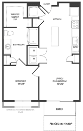 1 bed, 1 bath, 726 sqft, $1,339