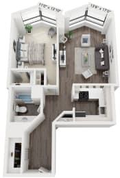 1 bed, 1 bath, 766 sqft, $2,380