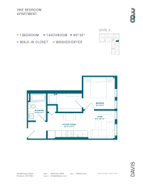 1 bed, 1 bath, 513 sqft, $1,475