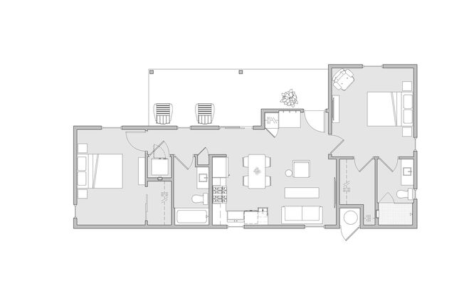 2 beds, 2 baths, 897 sqft, $2,325, Unit Cottage #602