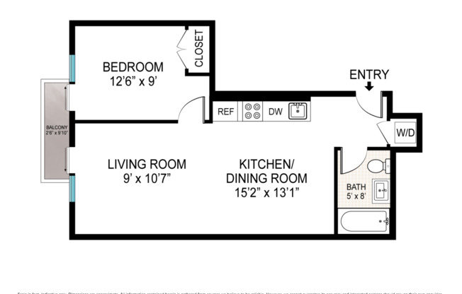 1 bed, 1 bath, $4,500, Unit 3A