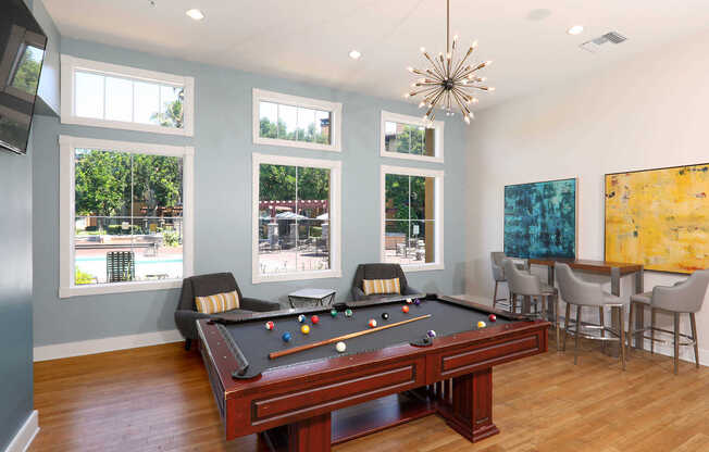 Clubhouse with Billiards Table