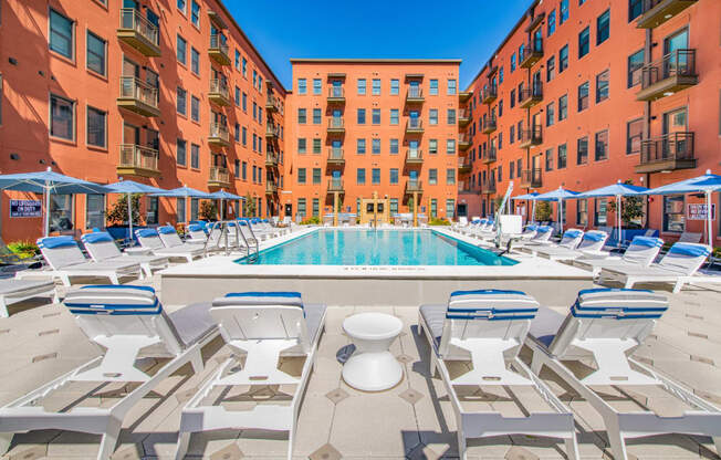 Olympic Size Swimming Pool at The Baxly, Savannah, GA, Georgia