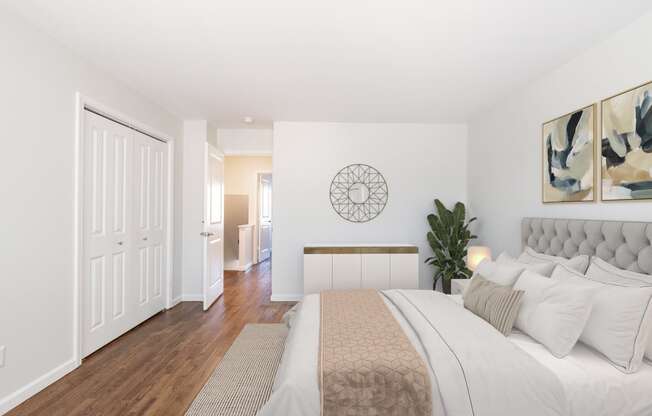 Bedroom Interior at Monon Living, Indianapolis, 46220