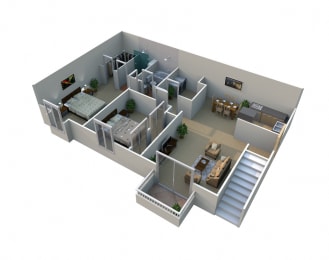 2 beds, 2 baths, 1,008 sqft, $1,700