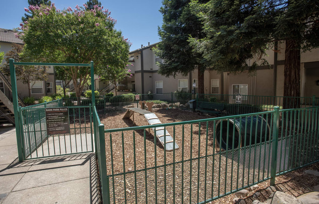 Stanford Heights bark park exterior fence