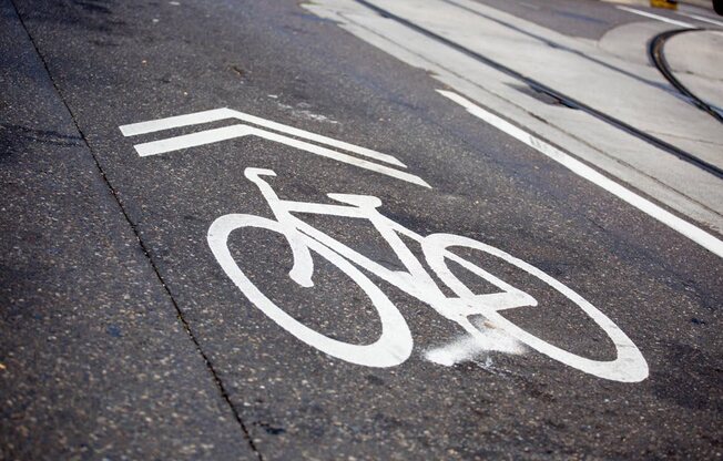 Neighborhood bike lane