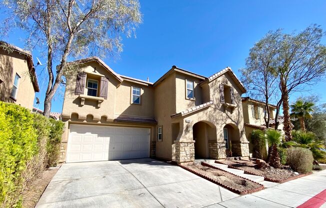 2 story home located in the community of Villas at Desert Breeze! 4 bedrooms 3 total bath located on Durango and Desert Inn. Hardwood flooring downstairs, easy to maintain backyard