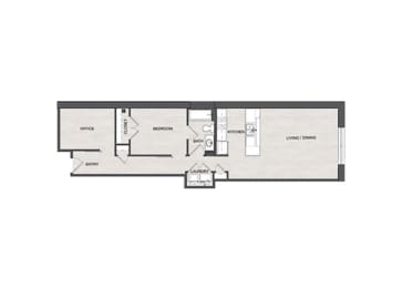 1 bed, 1 bath, 950 sqft, $1,406