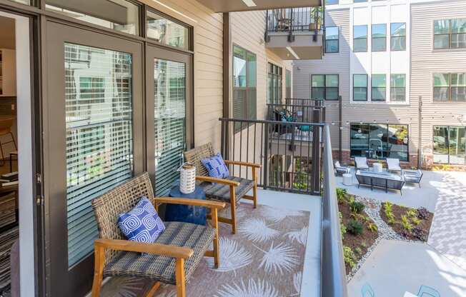 Porch at Link Apartments® Linden, North Carolina