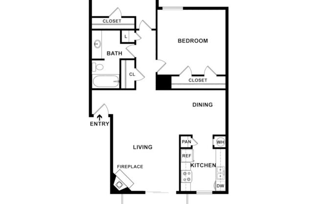 2 beds, 1 bath, 904 sqft, $1,622