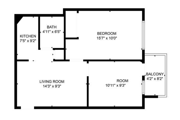 2 beds, 1 bath, 620 sqft, $2,400, Unit D2