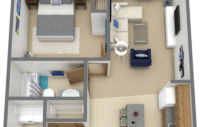 1 bed, 1 bath, 823 sqft, $1,290, Unit 1830-312