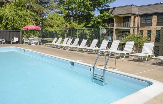 Private swimming pool  at Charlesgate Apartments, Towson, MD