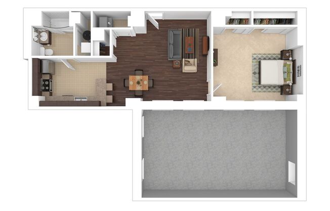 1 bed, 1 bath, 820 sqft, $2,495, Unit H-C07