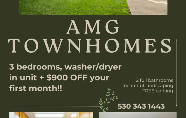 AMG Townhomes - $900 OFF FIRST MONTH