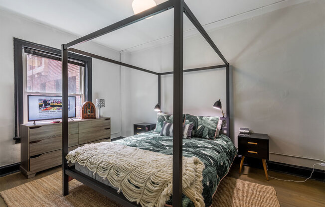 The Edison apartments spacious bedroom