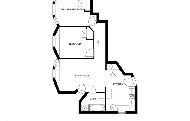 2 beds, 1 bath, 1,100 sqft, $2,300, Unit 2