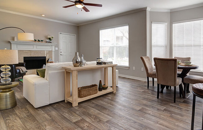 living and dining room