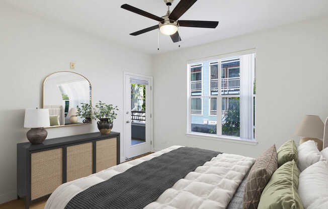Bedroom with Hard Surface Flooring