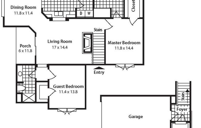 2 beds, 2 baths, 1,315 sqft, $1,800, Unit 38