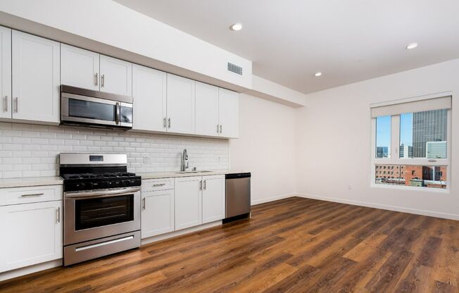 Wood Floor Living Room at Fedora Bliss LLC, Woodland Hills, 91367