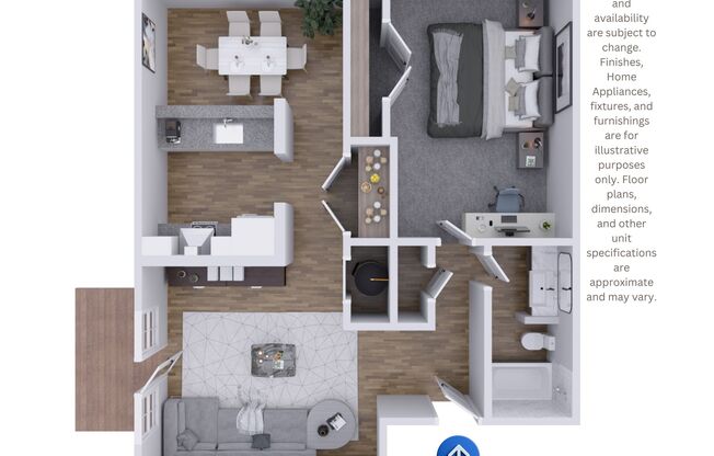 1 bed, 1 bath, 939 sqft, $1,242, Unit 200A