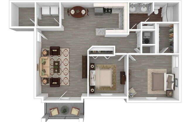 2 beds, 1 bath, 1,017 sqft, $1,440