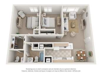 2 beds, 1.5 baths, 884 sqft, $1,575